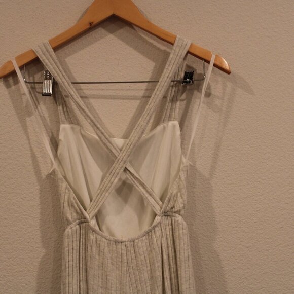 Emory Park size small oatmeal colored super soft ribbed jumpsuit wide leg - Picture 5 of 7